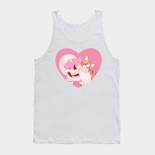 My Cat is My Valentine Tank Top